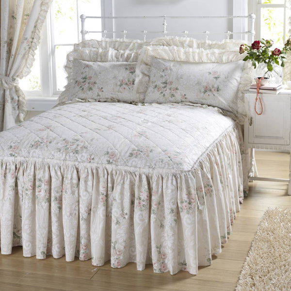 Vantona Country Charlotte Quilted Fitted Bedspread - Peach – Home ...