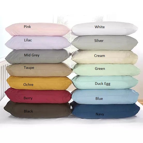 Vantona Plain Dye Pure Cotton Fitted Sheet 400TC - White – Home Factory ...